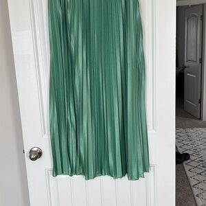 Chic Green A-Line Skirt